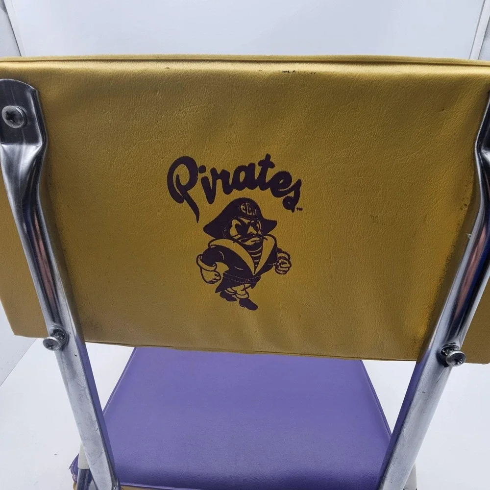 Vtg East Carolina Pirates Seat Cushion One Size Purple NCAA Football K‎ R Indus